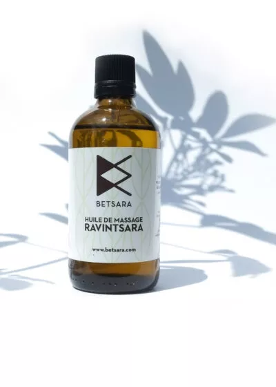Huile de massage au ravintsara 100ml certifié Nature et progrès