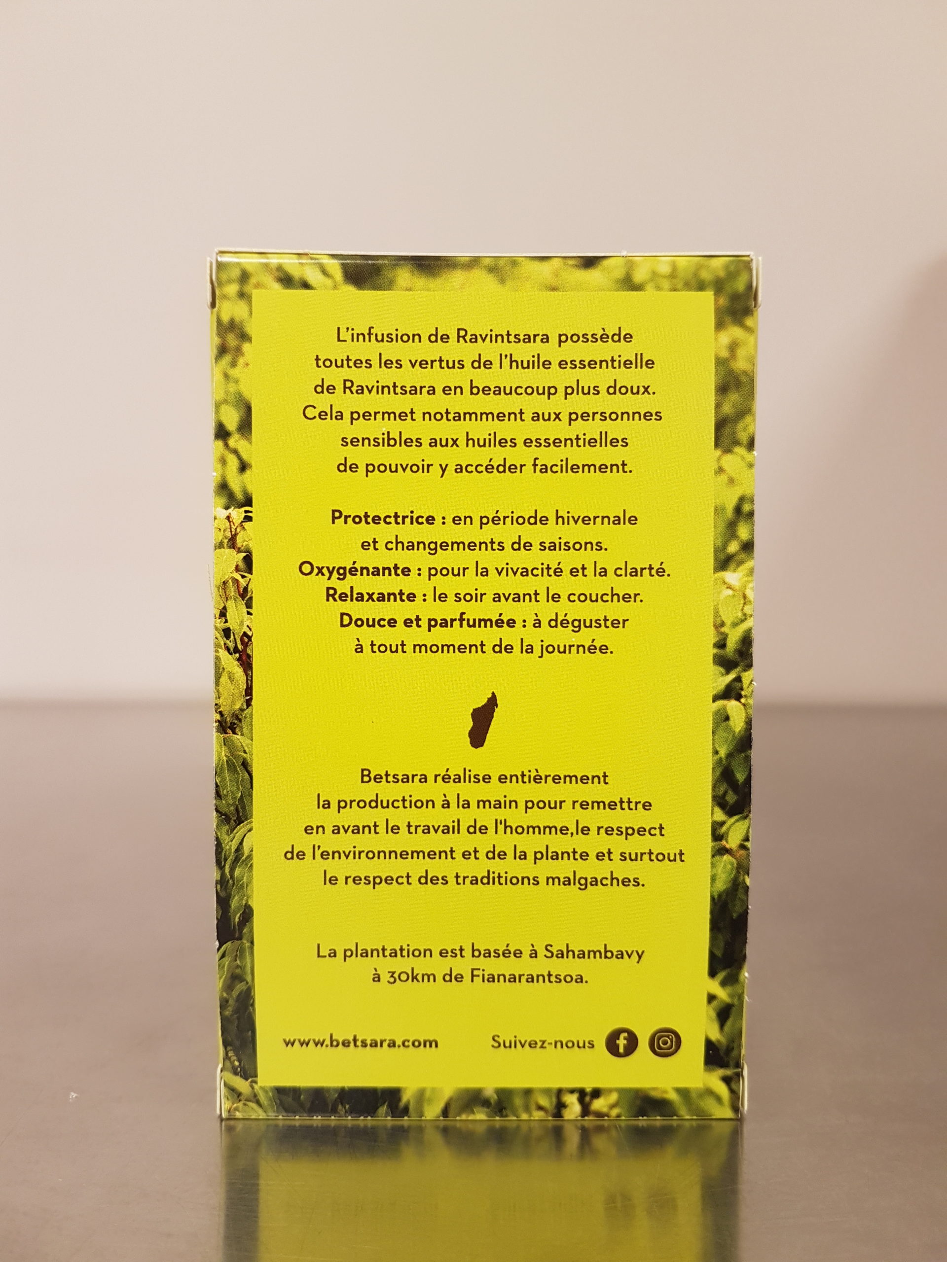 Infusion de ravintsara en infusettes certifié bio FR-BIO-15 – Image 3